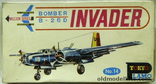 Sanwa 1/110 B-26D Invader Bomber - (A-26 / A/B-26), 514 plastic model kit